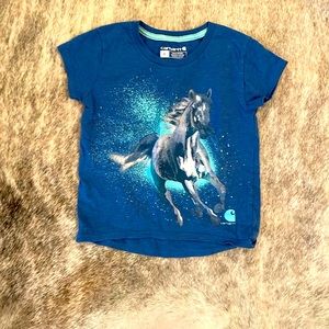 Girls Carhartt horse shirt